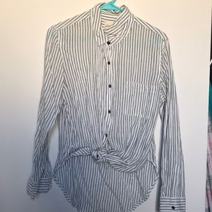 Long Sleeve Button Up (front tie)